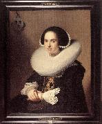 VERSPRONCK, Jan Cornelisz Portrait of Willemina van Braeckel er oil painting